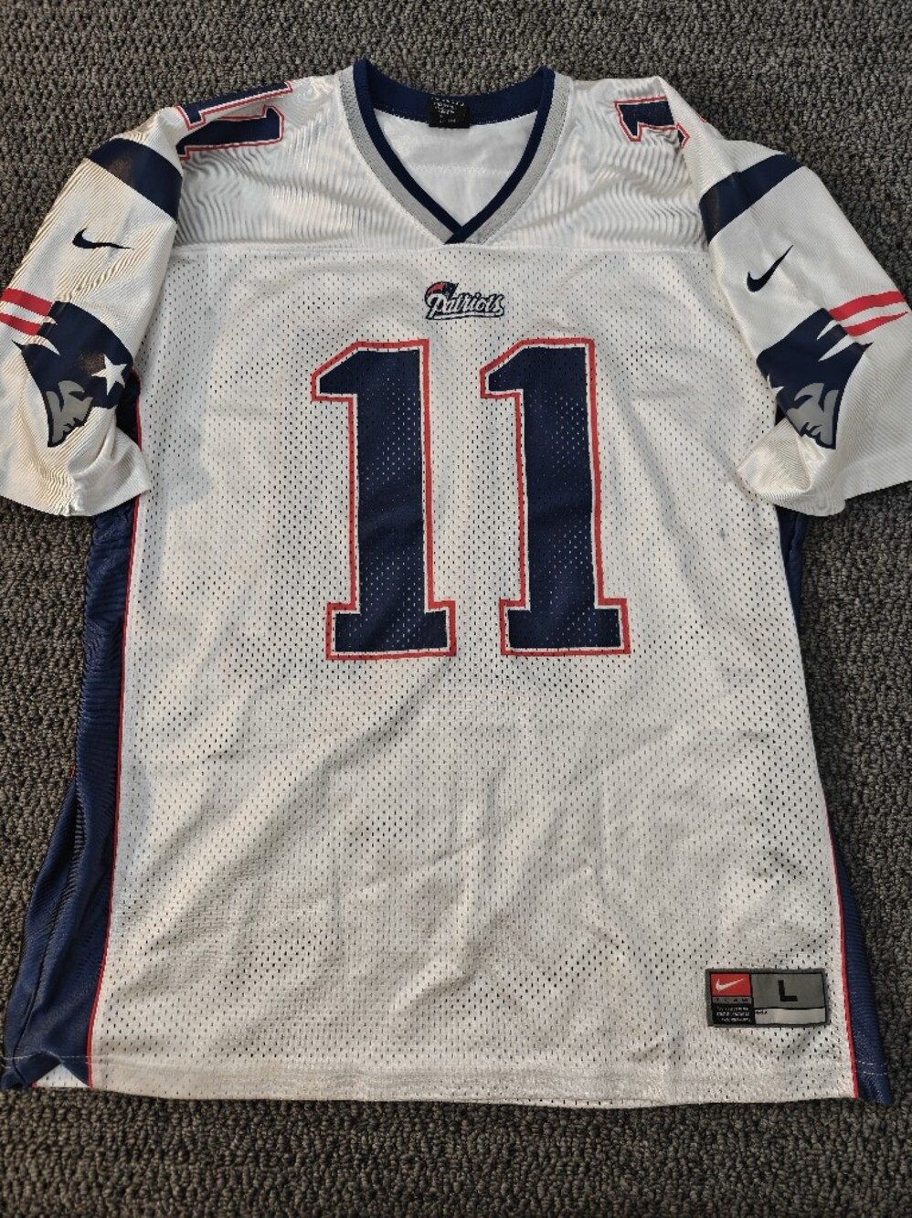 Nike New England Patriots Vintage Drew Bledsoe Jersey Men's Size Large